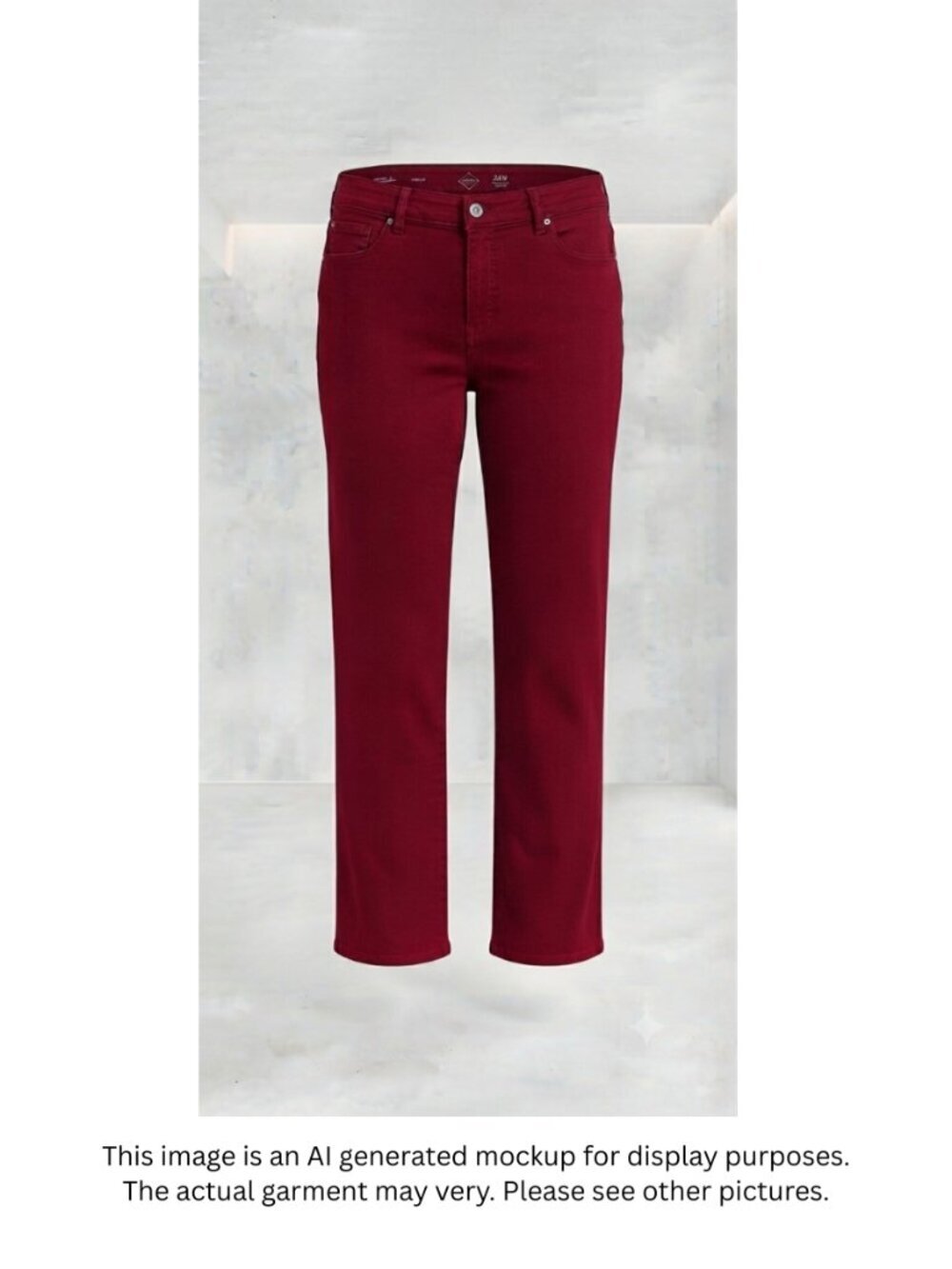 St. John's Bay Burgundy Straight Leg Jeans